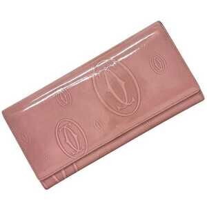 Cartier Bi-fold Long Wallet, Pink, Happy Birthday, L3001282, Leather